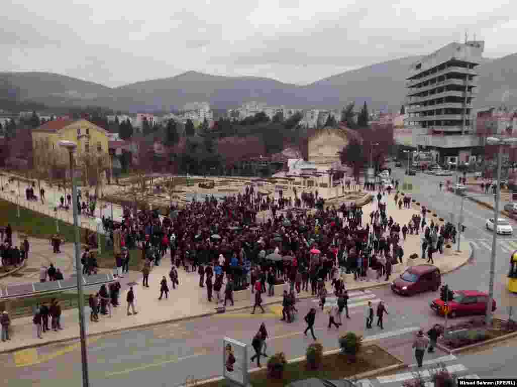 Bosnia-Herzegovina - Civil protests, Mostar, 10Feb2014.