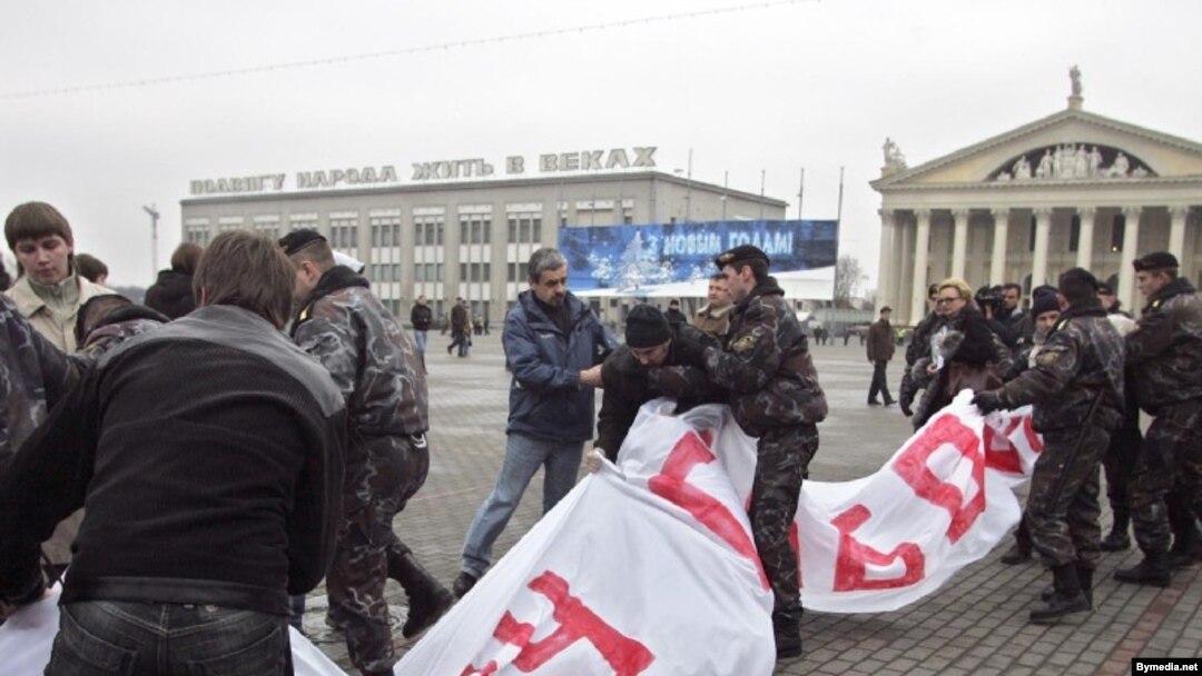 Одна из последних акций в поддержку Александра Козулина прошла в Минске 10 декабря