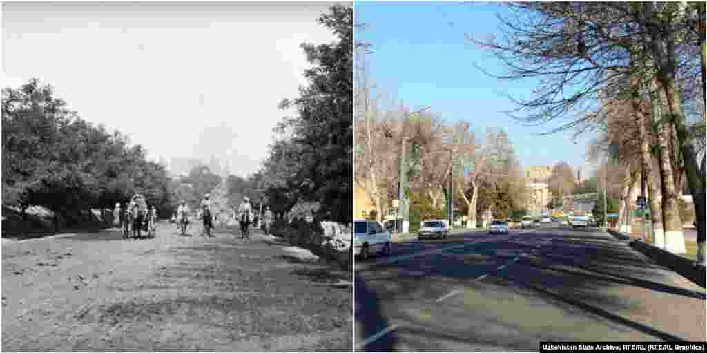 Samarkand&#39;s Registan Street.