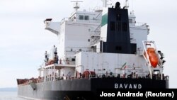 The Iranian vessel Bavand is seen near the port of Paranagua, July 18, 2019