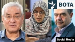 Figurat reformiste iraniane: Ebrahim Asgharzadeh (majtas), Azar Mansouri (në mes) dhe Mohsen Aminzadeh.