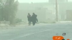 İranda qum fırtınası