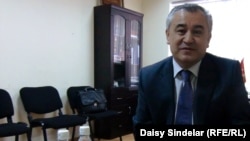 Ata-Meken chief Omurbek Tekebaev at his Bishkek headquarters: "Nobody is taking us seriously yet." 