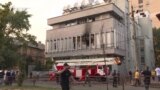 Ukraine’s Inter TV Set Ablaze In Kyiv