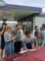 People add their names to a waiting list for fuel at a gas station in Sevastopol, Crimea, on June 1. Since late May, fuel sales in Crimea have been limited to 20 liters per vehicle, with a ban on filling containers.<br>