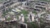 An aerial view on April 24 of Mariupol, the southern port city that has been reduced to rubble amid Russia's invasion of Ukraine. 