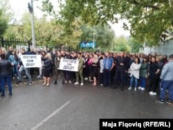 Protest Srba u Sjevernoj Mitrovici, Kosovo, 11. septembra 2024.