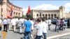 Armenia - A demonstration in Yerevan in support of Syrian Armenians taking refuge in Armenia, 19Jul2012.