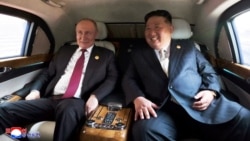 Руският президент Владимир Путин и севернокорейският лидер Ким Чен Ун в лимузина по време на посещението си в Пекин за военния парад за 80-годишнината от края на Втората световна война, Китай, 3 септември 2025 г. Автентичността на снимката на може да бъде потвърдена независимо.