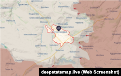Костянтинівка на мапі DeepState станом на 8 січня 2026 року