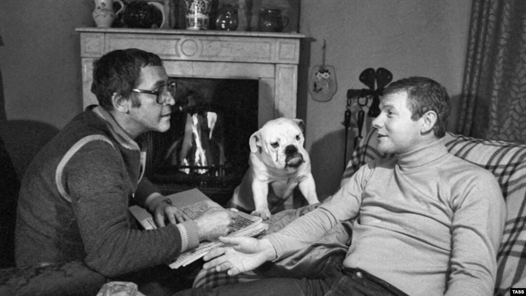 Василий Ливанов и Виталий Соломин, 1982 г.