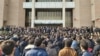 Students protest in Tehran's Sharif University. January 13, 2020