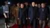 Mohammad Bagher Ghalibaf, middle, and Abbas Araghchi, left, arrived in Islamabad-- 10 Apr 2026