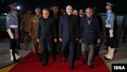 Պակիստան - Իրանի խորհրդարանի խոսնակ Մոհամադ Բաղեր Ղալիբաֆը և ԱԳ նախարար Աբբաս Արաղչին ժամանում են Իսլամաբադ, 10-ը ապրիլի, 2026թ.