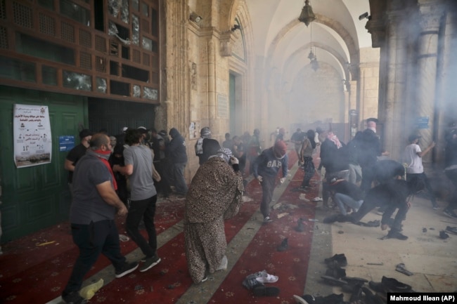 Столкновения возле мечети Аль-Акса. 10 мая 2021 года