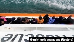 Afrički migranti na brodu Aquarius, 27. maj 2018.