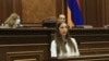 Armenia -- Anna Grigorian is sworn in as a member of the Armenian parliament, Yerevan, January 18, 2021.