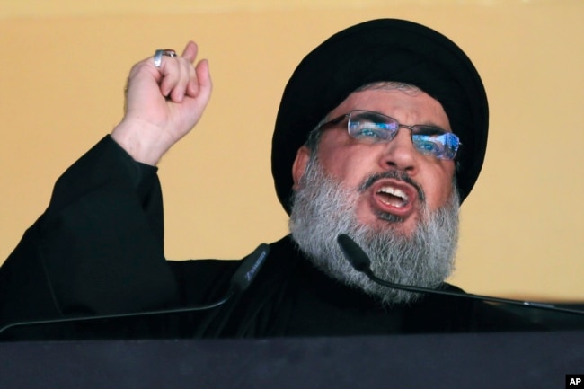 Lideri i Hezbollahut, Hassan Nasrallah. Fotografi nga arkivi.