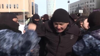 Dozens Detained After Activist's Death In Kazakhstan