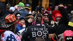 Прихильники президента США Дональда Трампа. Вашингтон, округ Колумбія, 19 січня 2025 року, за день до інавгурації Трампа.