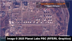 Супутниковий знімок Planet Labs Саратовського нафтопереробного заводу, 7 грудня 2024 року. 