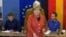 Ангела Меркель на голосовании 24 сентября 2017