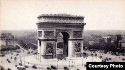 Parisul în anii 1920, Arcul de Triumf (Foto: Biblioteca Centrală Universitară, Iași)