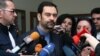 Armenia -- Iran's Ambassador to Armenia Seyyed Kazem Sajjad talks to reporters in Yerevan, 18Feb2016.