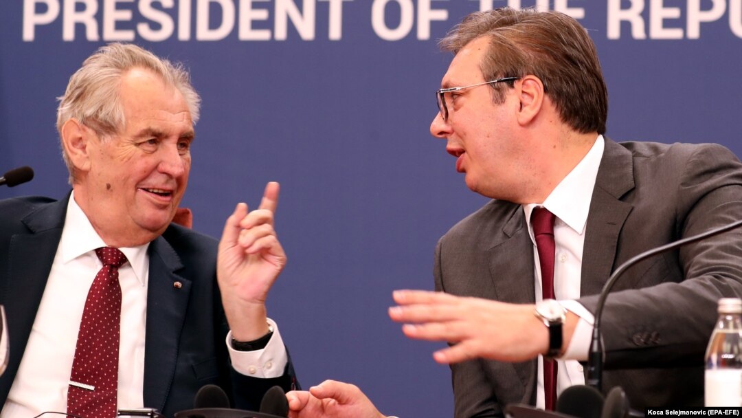 Predsednici Srbije i Češke, Aleksandar Vučić i Miloš Zeman