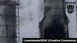 Наступствы расейскай атакі на адэскія порты 30 сьнежня 2025 году. Ілюстрацыйнае фота