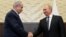 Russian President Vladimir Putin (rigth) shakes hands with Israeli Prime Minister Benjamin Netanyahu in Sochi on September 12. 
