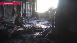 Кадры с места убийства одного из главарей группировки «ДНР» «Гиви» (видео)