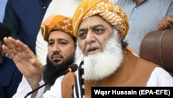 Maulana Fazlur Rehman, head of the Islamic Jamiat Ulema-e Islam party and leader of the opposition Pakistan Democratic Movement (PDM).