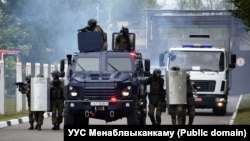 На адным з вучэньняў МУС, архіўнае фота