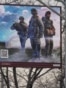 Russia - a military recruitment ad near Moscow State University - Reuters screen grab