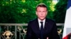 نطق تلویزیونی امانوئل مکرون رئیس جمهوری فرانسه که در آن اعلام انتخابات زودهنگام کرد