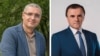 Renato Usatîi (stânga) și Vasile Tarlev ar urma să fie pe locurile trei și, respectiv, patru pe buletinul de vot potrivit ordinii prealabile stabilite de CEC.