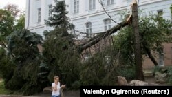 Последствия ночной грозы в Киеве. 16 августа 2018 года