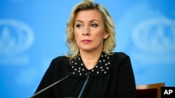 Russia - Russian Foreign Ministry spokeswoman Maria Zakharova attends Foreign Minister Sergey Lavrov's annual news conference in Moscow, January18, 2023.