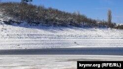 Симферопольское водохранилище в феврале 2021 года, архивное фото