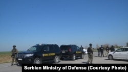 Vojna policija u blizini sela Velebit na severu Srbije, 5. april 2026.