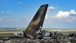 Сбитый под Луганском украинский самолет