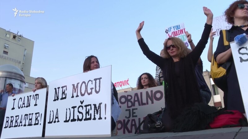Podgorica: Protest ,Ne mogu da dišem’