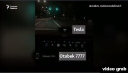 Otabek Umarov avtoparkida Tesla mashinasi ham borligi tungi poyga videosi ortidan jamoatchilikka ma’lum bo‘lgandi.