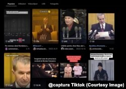 Conturile de TikTok care distribuie video-uri cu Nicolae Ceaușescu într-o lumină pozitivă.