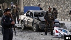 File photo of a bomb attack in Kabul in March