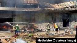 Vatrogasci kase požar u magacinu kod Ulcinja, 26. jun 2025.