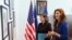 Ambasadorja e Shteteve të Bashkuara të Amerikës në Kosovë, Trejsi Xhejkobson, me ministren për Integrime Evropiane në Qeverinë e Kosovës, Vlora Çitaku.