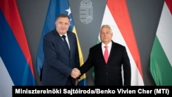 Viktor Orban (Orbán), predsednik Vlade Mađarske i Milorad Dodik, predsednik Republike Srpske u Budimpešti 12. septembra 2024. (foto-arhiv)