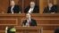 Noul prim ministru Vlad Filat vorbind astăzi în Parlament
